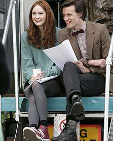 Matt Smith and Karen Gillan
