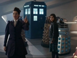Missy and Clara Captured by the Daleks