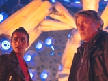 Yasmin and Dan in the TARDIS