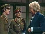 The Doctor with Captain Yates and General Finch