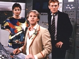 Tegan and Turlough with The Doctor